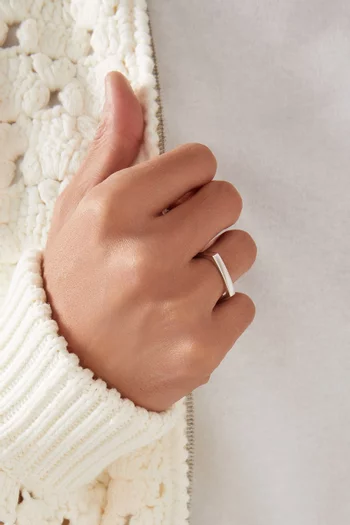 Level Ring in Sterling Silver