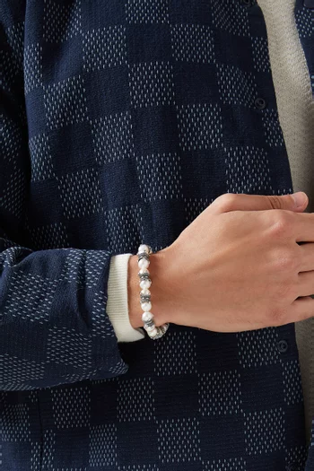 Large Pearl Bracelet in Sterling Silver