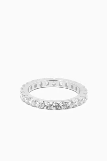 Eternity Ring in Cubic Zirconia & Sterling Silver
