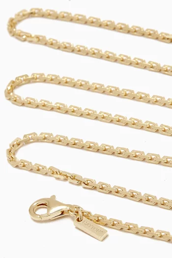 Mini Anchor Chain in 18kt Gold-plated Sterling Silver