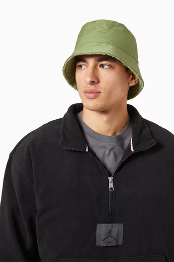 Reversible Apex Winter Bucket Hat in Ripstop & Fleece
