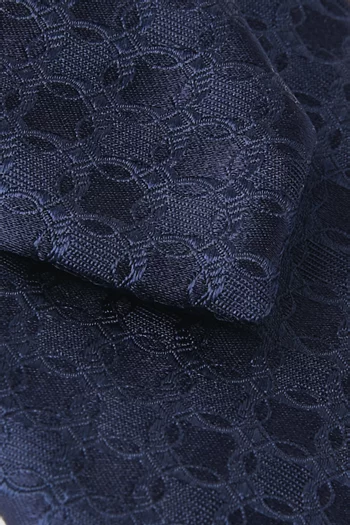Geometric Tie in Silk