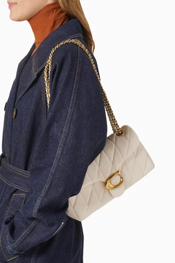 Tabby 26 Quilted Shoulder Bag in Leather