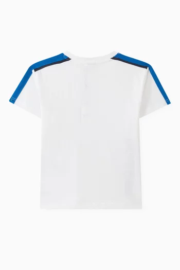 Stripe Logo-print T-shirt in Cotton