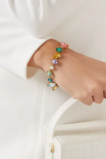 The Mad Merry Marvelous Jewel Bracelet in Gold-plated Metal