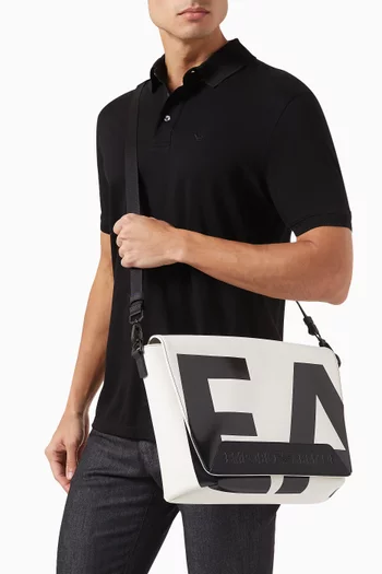 حقيبة مسنجر بشعار الماركة بحجم كبير