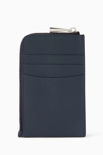 Zip Card Case in Rugiada Leather