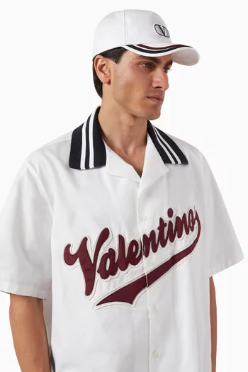 VLogo Signature Baseball Cap in Double Cotton