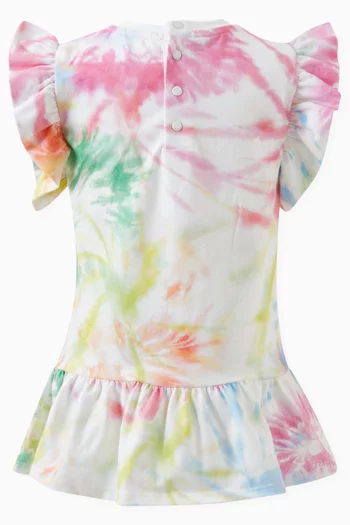 Tie Dye-print Dress in Cotton