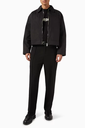 Cropped Jacket in Technical Twill