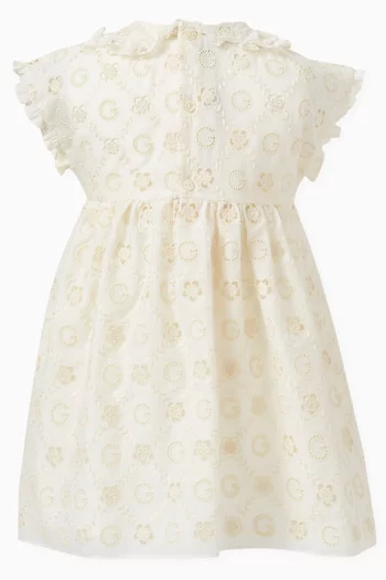 Round G Dress in Broderie Anglaise