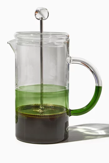 Two Tone Coffee Plunger in Glass