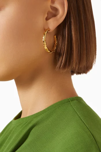 Les Metisses Hoop Earrings in Brass