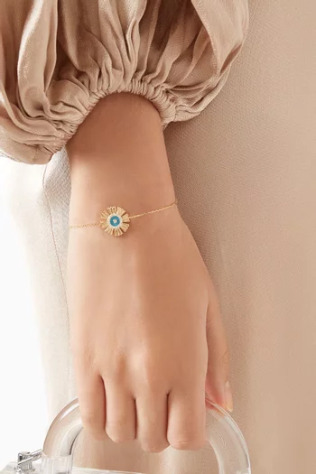 Farfasha Happy Sunkiss Diamond & Lapis Lazuli Bracelet in 18kt Gold