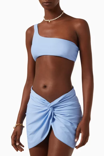 Apex One-shoulder Bikini Top in Lycra-blend