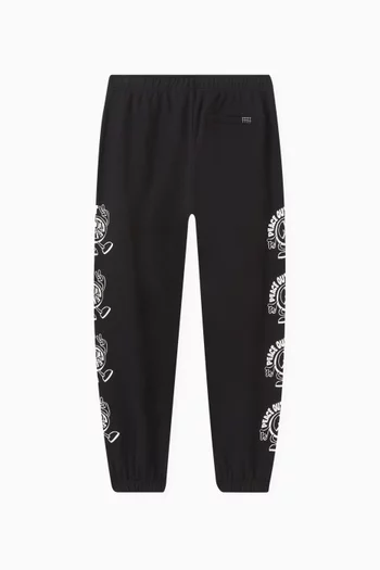 Peace Out Joggers in Cotton Blend