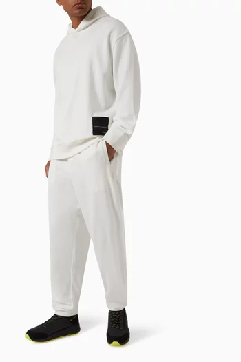 Logo-patch Relaxed Sweatpants in French Terry