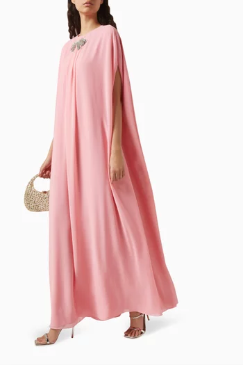 Loura Embellished Maxi Dress in Chiffon