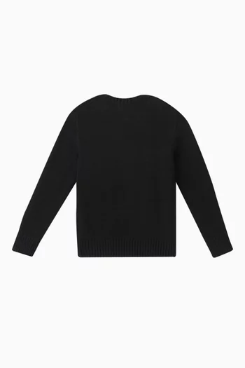Crewneck Sweater in Cotton Knit