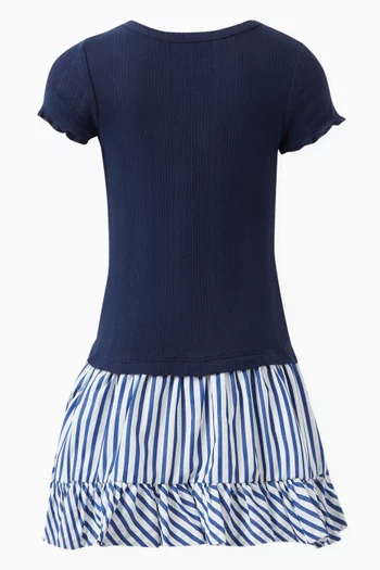Striped Skirt Dress in Cotton