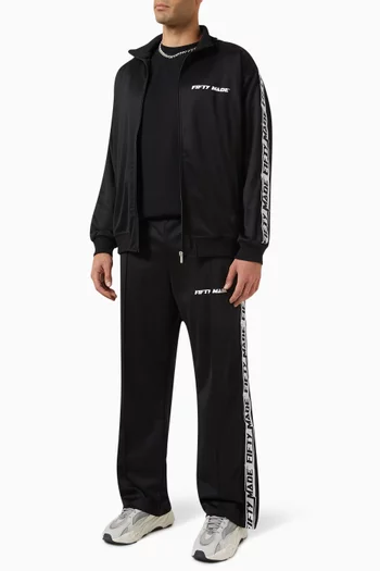 Logo-tape Trackpants in Tech Cotton-blend
