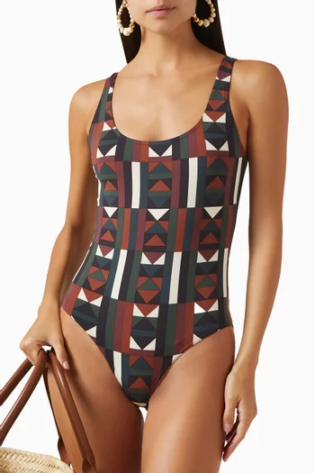 Structure Tank One-piece Swimsuit