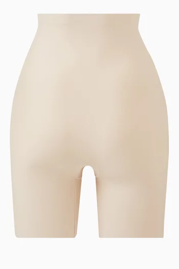 High-Waist Shorts in Stretch Nylon