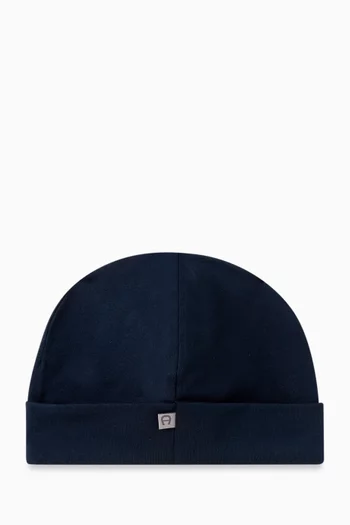 Logo Cap in Stretch Pima Cotton