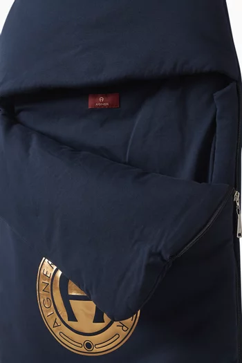 Foil Logo Sleeping Nest in Pima Cotton Jersey