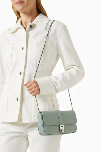 Mini Shoulder Bag in Leather