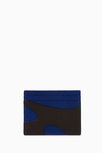 Cut-out Wallet in Leather