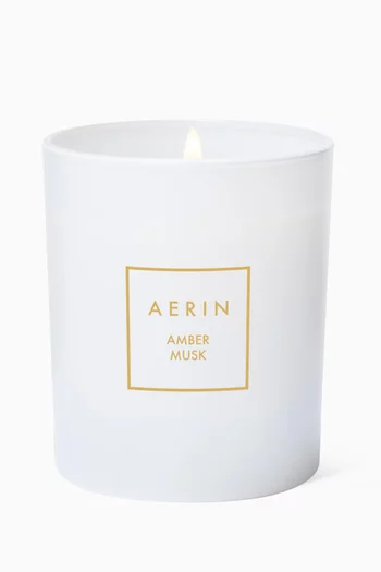Amber Musk Scented Candle, 200g