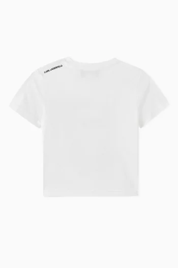 Ikonik Karl Logo T-Shirt in Cotton