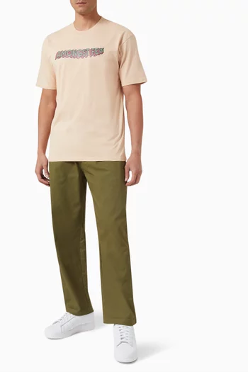 Engineering Wide Chino Pants in Cotton-twill