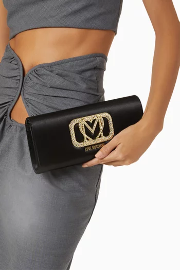 Small Smart Daily Clutch in Satin