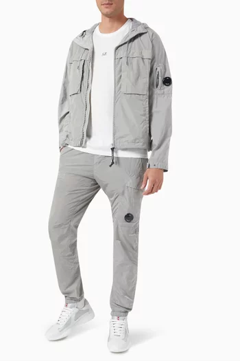 Hooded Jacket in Chrome-R