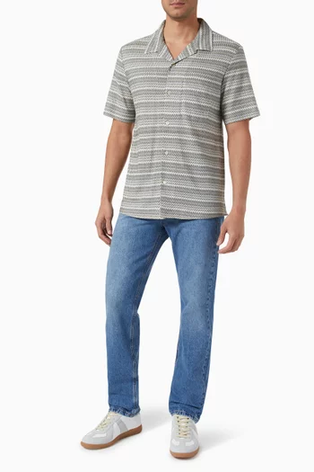 Zigzag Striped Shirt in Cotton