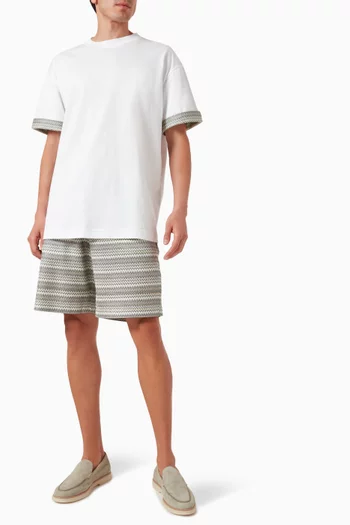 Zigzag Shorts in Viscose-knit