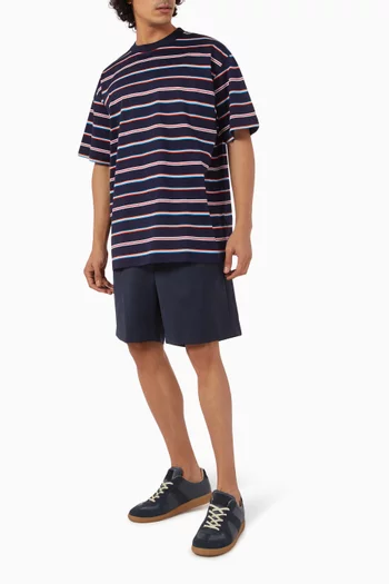 Horizontal Striped T-shirt in Cotton