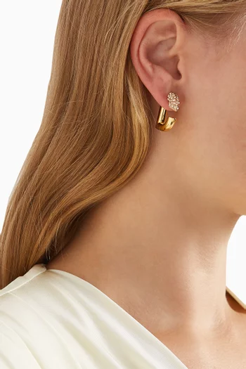 Dash Earrings in 12kt Gold-plated Brass