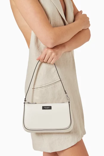 Mini Sam Icon Pouchette Bag in Saffiano Leather