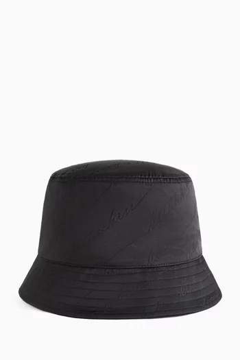 قبعة باكيت اوتوجراف بشعار الماركة حرير