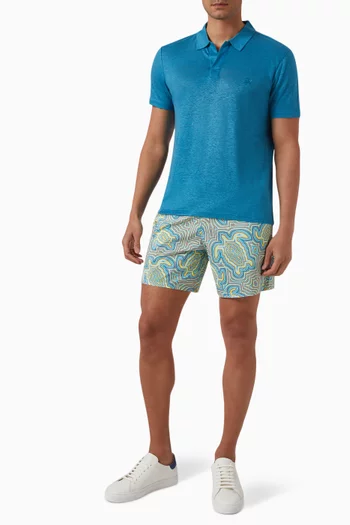 Tortues Hypnotiques Ultra-light Swim Shorts in Recycled Polyester