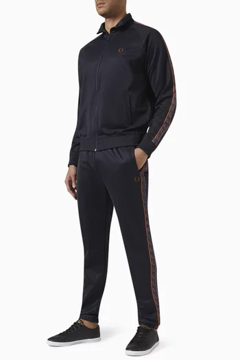 Contrast Taped Track Pants in Tricot