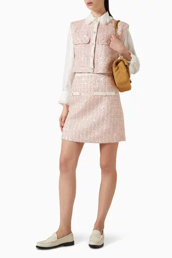 Rosa Short Skirt in Tweed