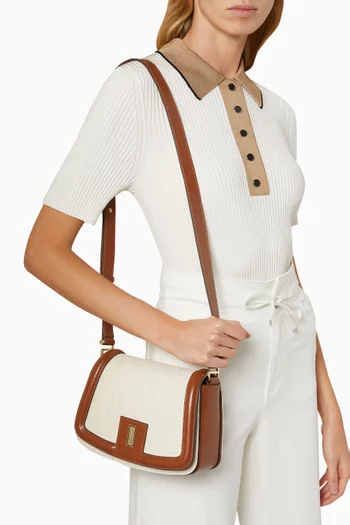 Arielle Saddle Bag in Cotton-blend
