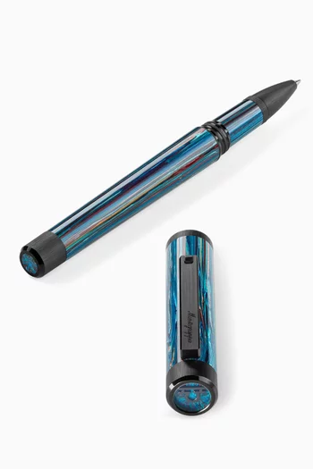 Zero Zodiac Libra Rollerball Pen in Resin & Stainless Steel