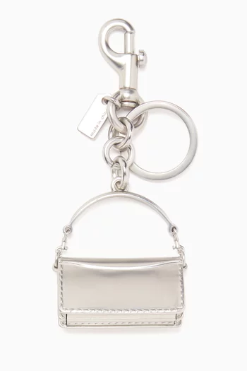Tabby Bag Charm in Plated Metal