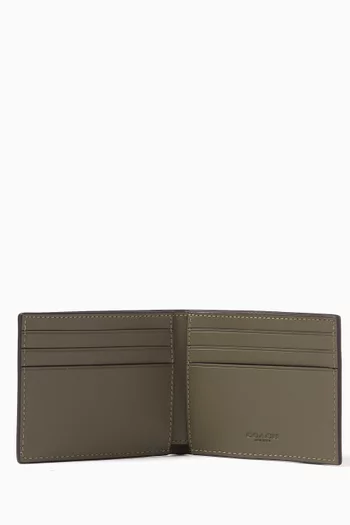 Slim Billfold Wallet in Calfskin Leather