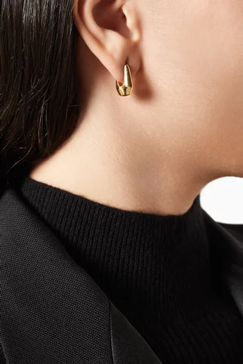 x Lucy Williams Arco Small Hoop Earrings in 18kt Recycled Gold Plated Vermeil